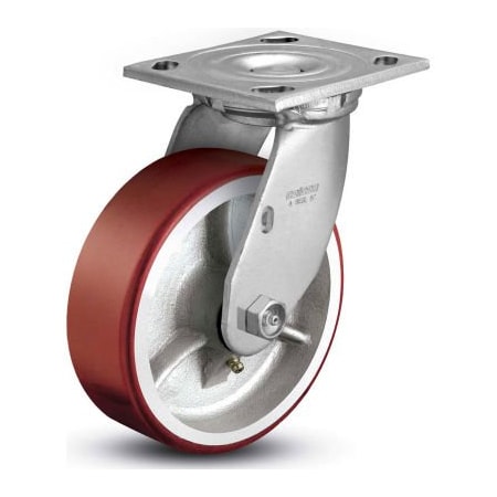 Colson Colson 4 Series Swivel Plate Caster 4.06109.949.7 - Mold-On Polyurethane 6" Dia. 1200 Lb. 4.06109.949.7
